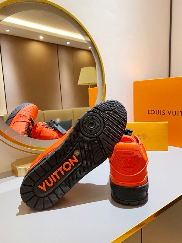 L0vis Vvtt0n Trainer Sneaker Rubber Orange Virgil Abloh For Men LV 1A9FHE
