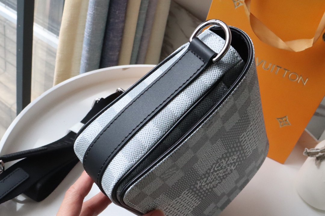 L0vis Vvtt0n Studio Messenger Damier Graphite Plaster For Men, Men’s Bags, Shoulder And Crossbody Bags 9.3in/25.3cm LV N50014