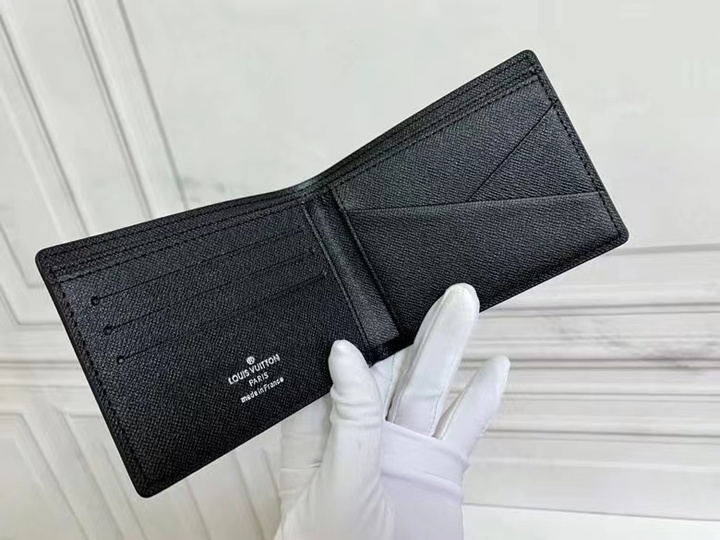 L0vis Vvtt0n Slender Wallet Damier Graphite Canvas For Men, Men’s Wallet 4.3in/11cm LV N63261