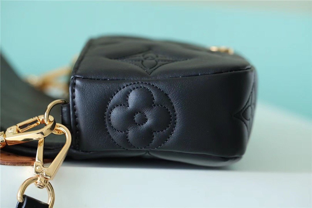 L0vis Vvtt0n Wallet On Strap Bubblegram Monogram In Wallets and Small Leather Goods For Women M81398 7.9in/20cm LV M81398