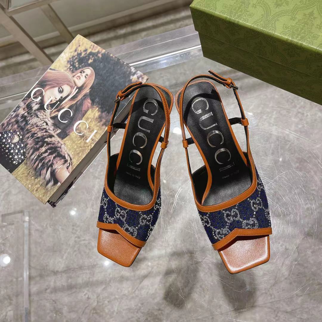 Gvc*1 Women’s GG Slingback Mid-Heel Pump Orange For Women GG