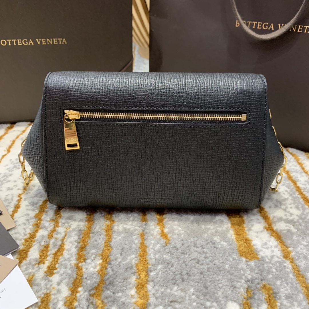 B0tt*ga Ven*ta Mini Angle Palmellato Bag Black, For Women, Women’s Bags 7.5in/19cm