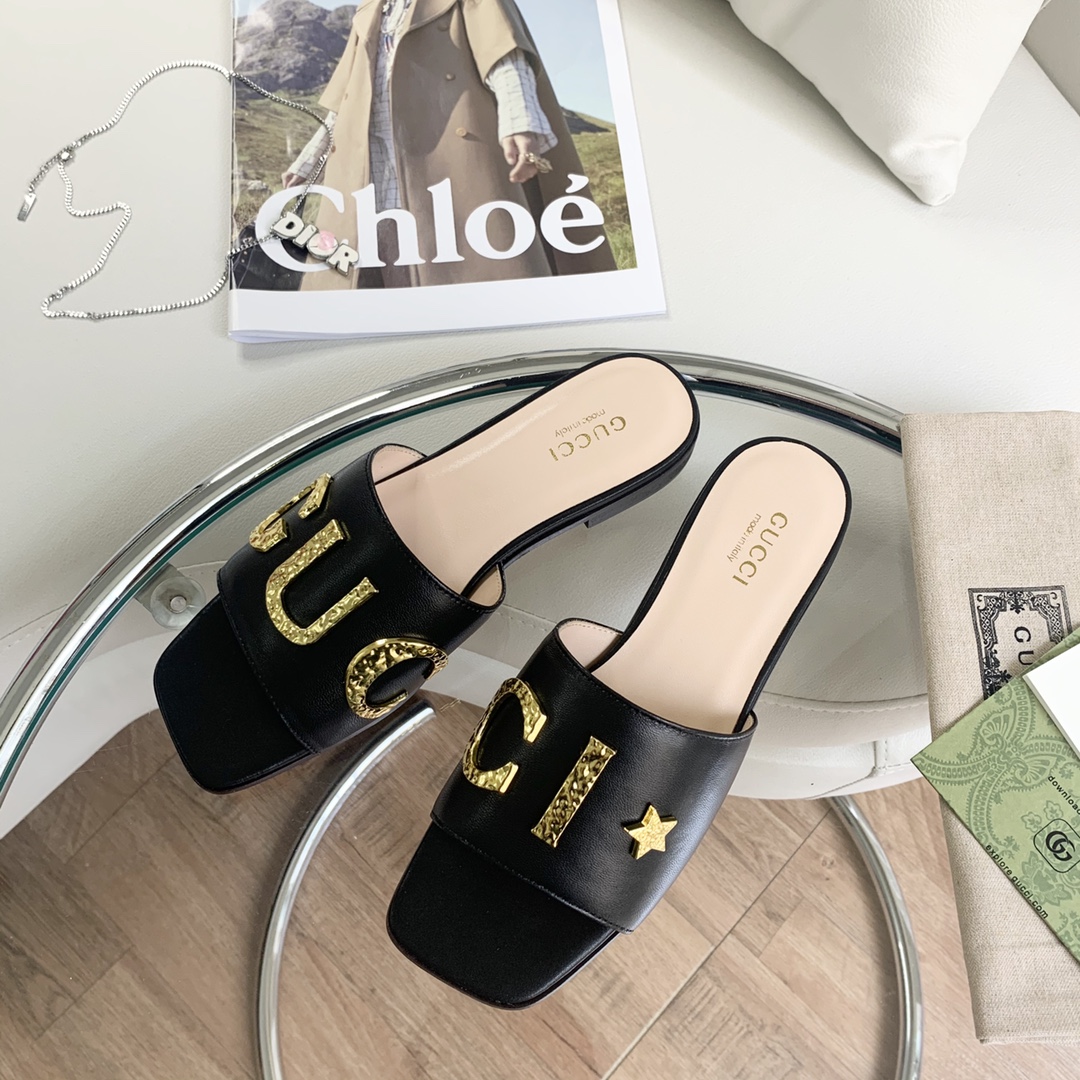 Gvc*1 Women’s ‘Gvc*1’ Slide Black For Women GG