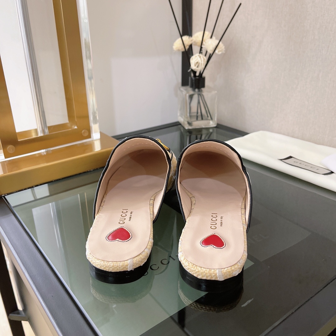 Gvc*1 Women’s GG Princetown Slipper Beige For Women GG ‎475094 UWB50 9676