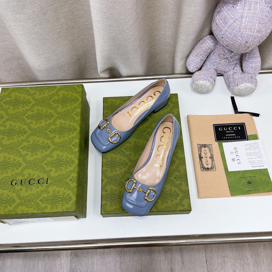 Gvc*1 Women’s Ballet Flat With Horsebit Jade Green For Women GG