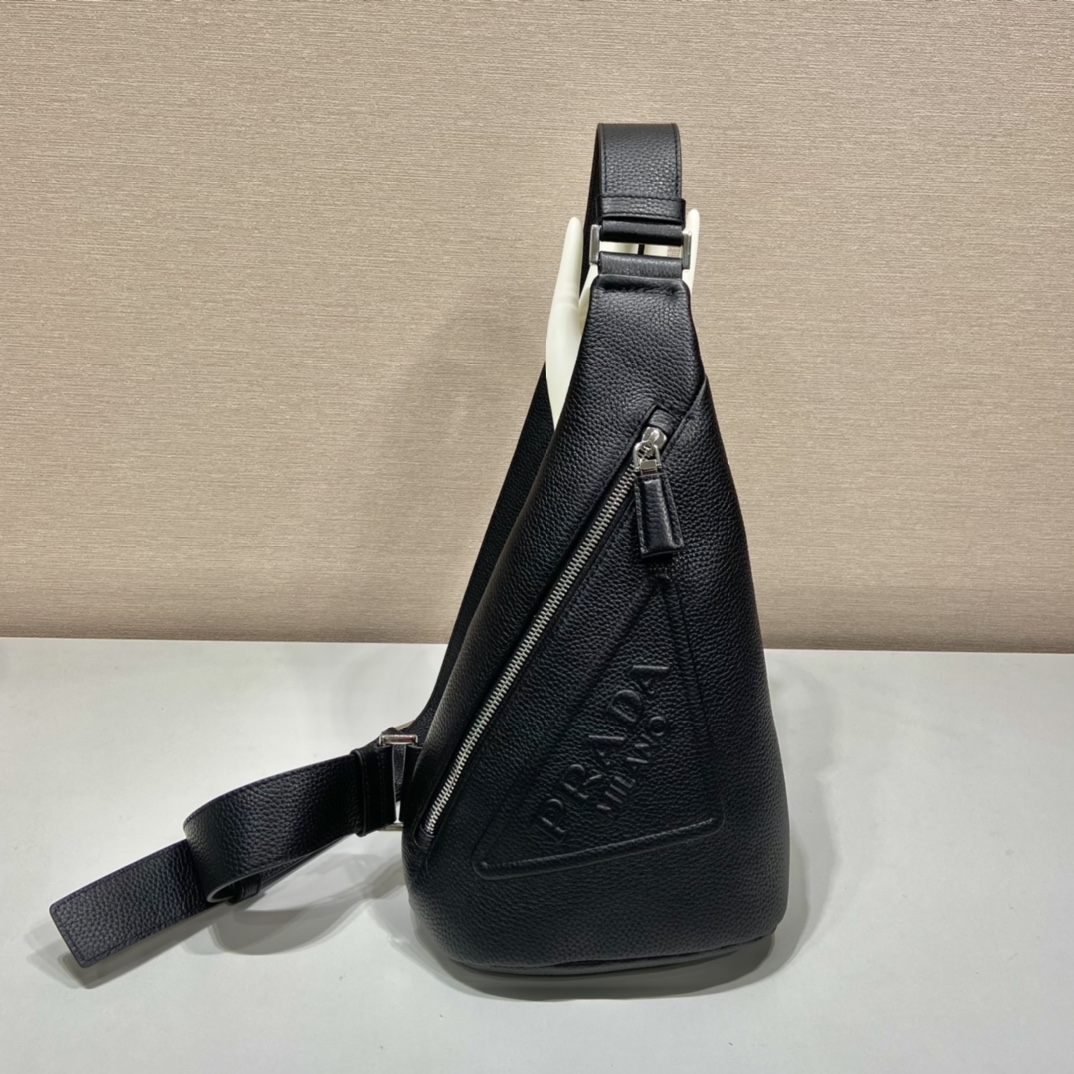 [True-to-ORIGINAL] Pra*a Cross Bag Black For Women, Women’s Bags 12.6in/32cm 2VZ098_2BBE_F0002_V_OLO