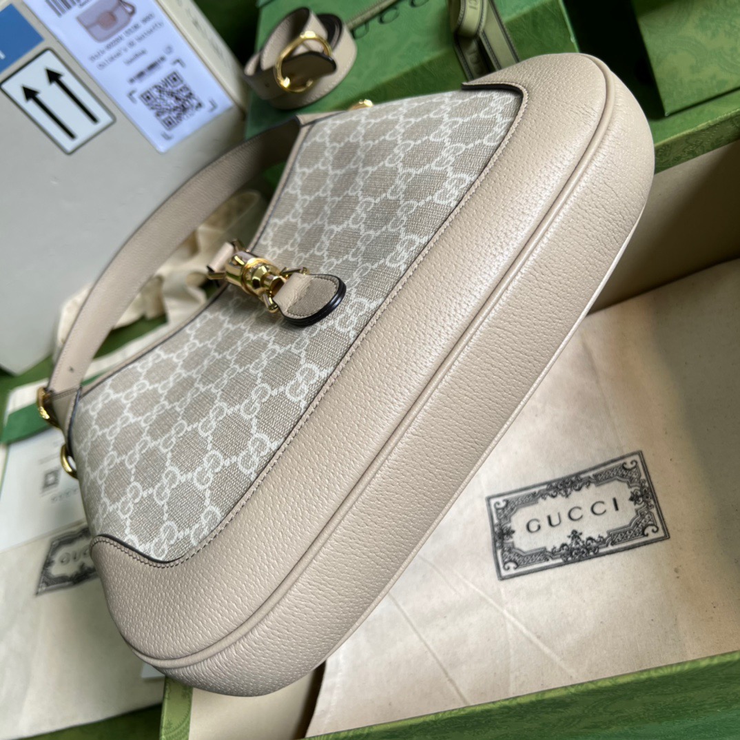 Gvc*1 Jackie 1961 Small GG Shoulder Bag Beige For Women, Women’s Bags 11in/28cm GG ‎678843 UULAG 9682