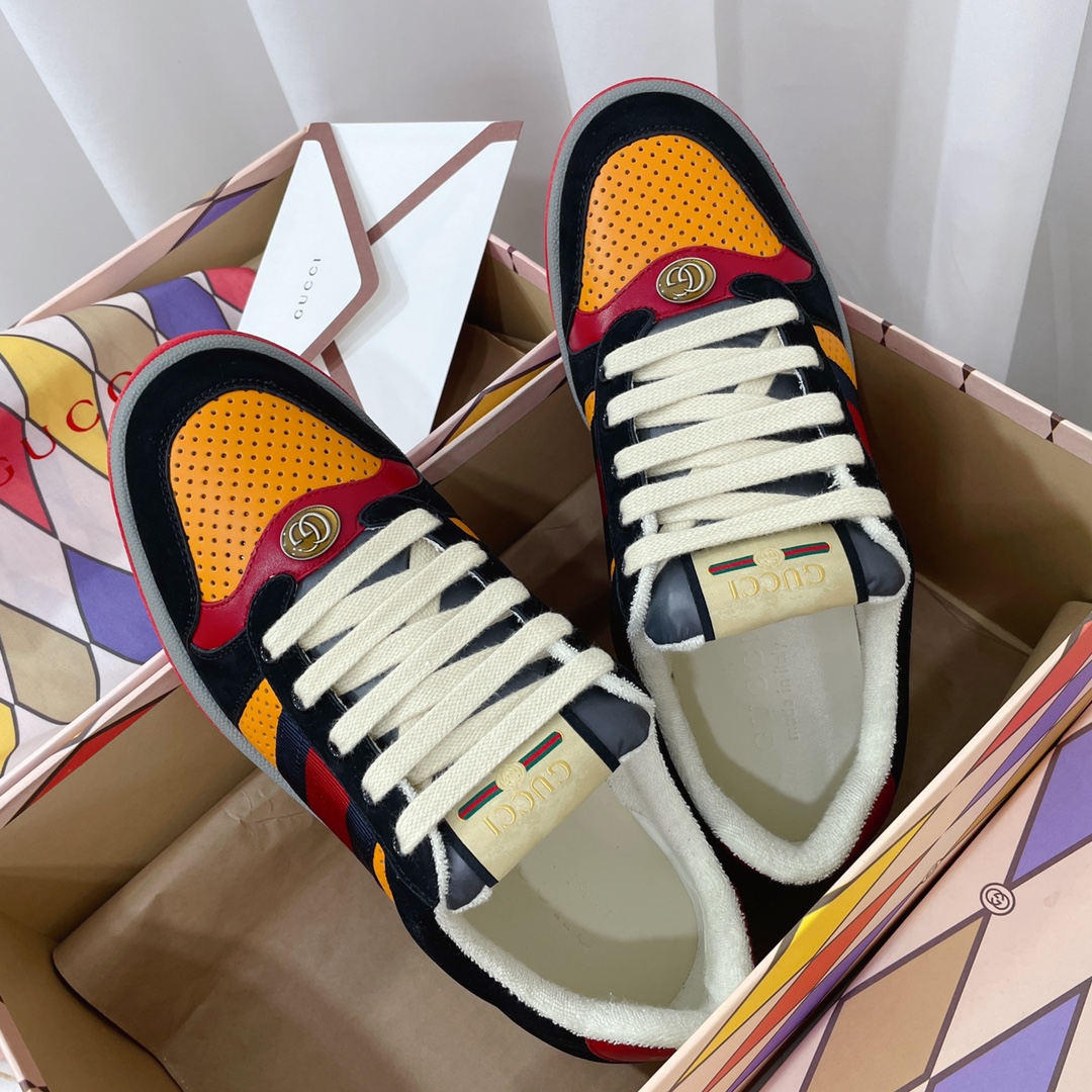 Gvc*1 Women’s Screener Sneaker Black/Yellow For Women GG