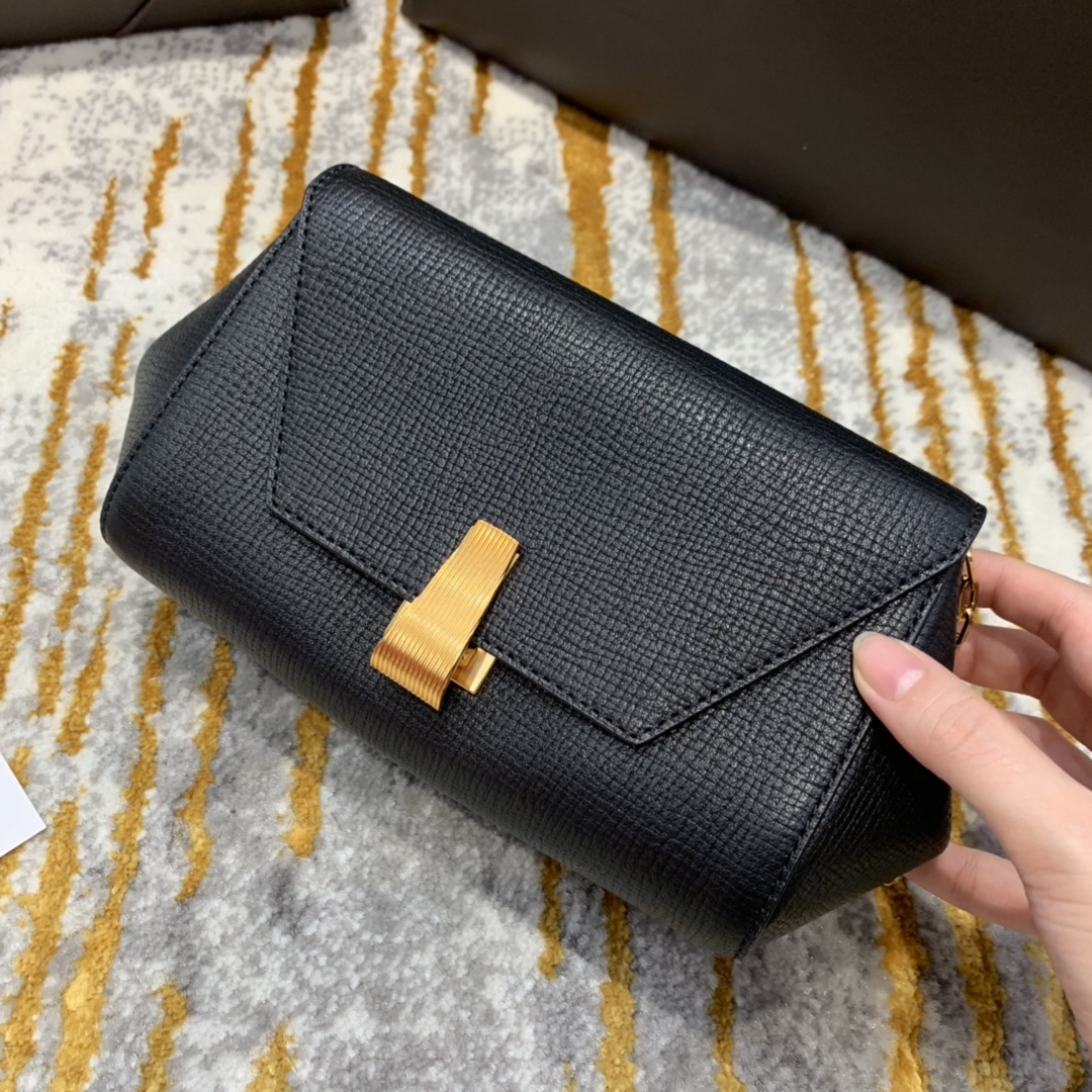 B0tt*ga Ven*ta Mini Angle Palmellato Bag Black, For Women, Women’s Bags 7.5in/19cm