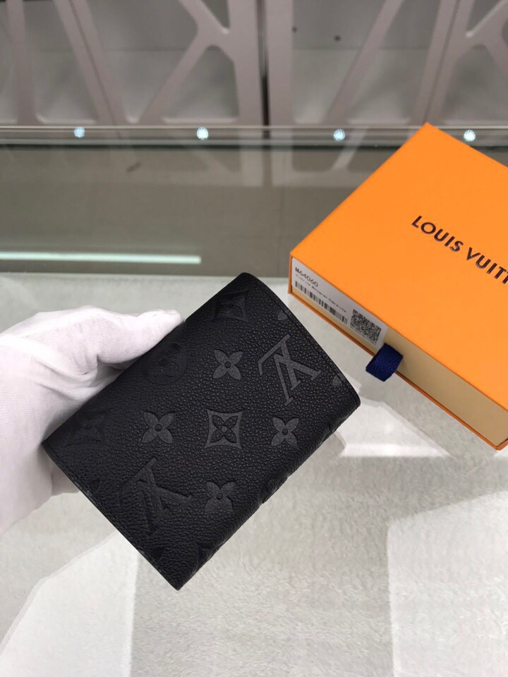 L0vis Vvtt0n Victorine Wallet Monogram Empreinte Black For Women, Women’s Wallets 4.7in/12cm LV M64060