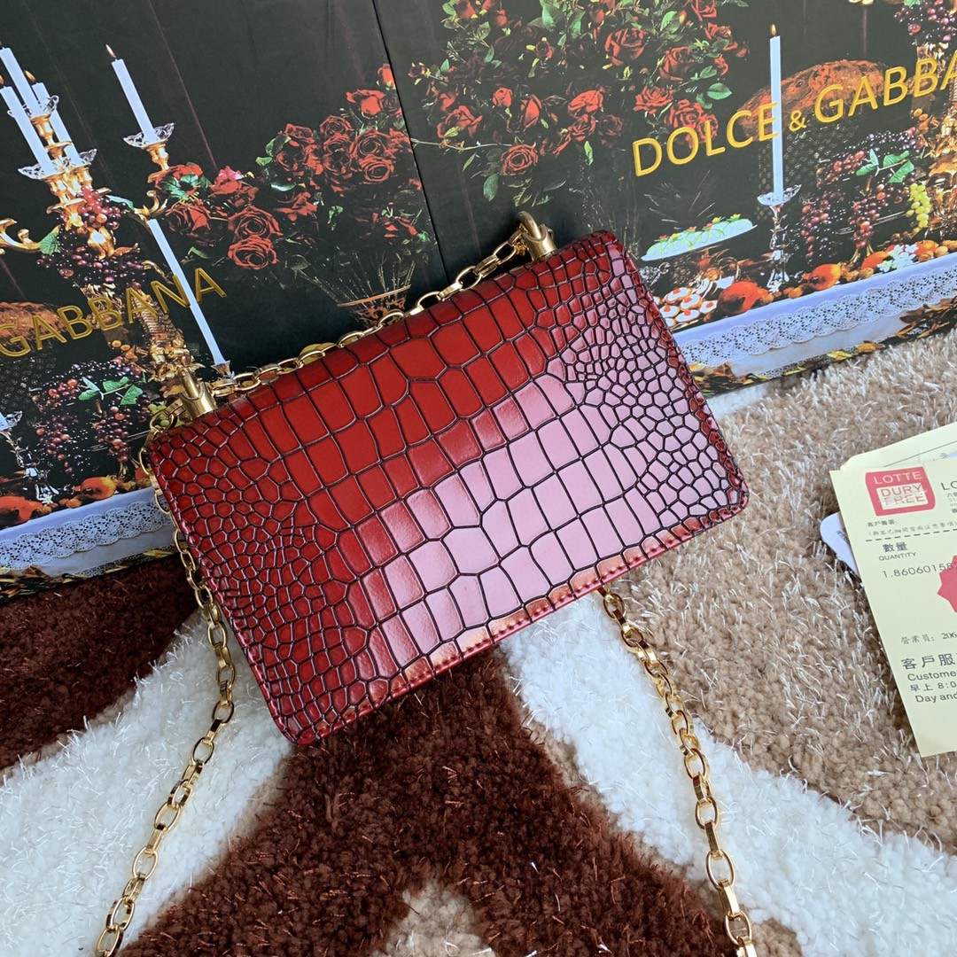 Dolce & Gabbana DG Girls CrossBody Bag Burgundy For Women 8.3in/21cm DG