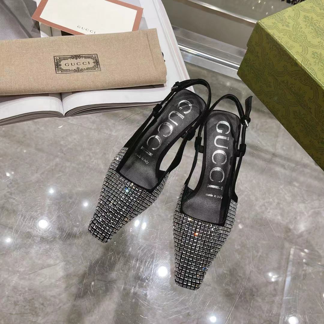 Gvc*1 Women’s GG Slingback Pump Black For Women GG