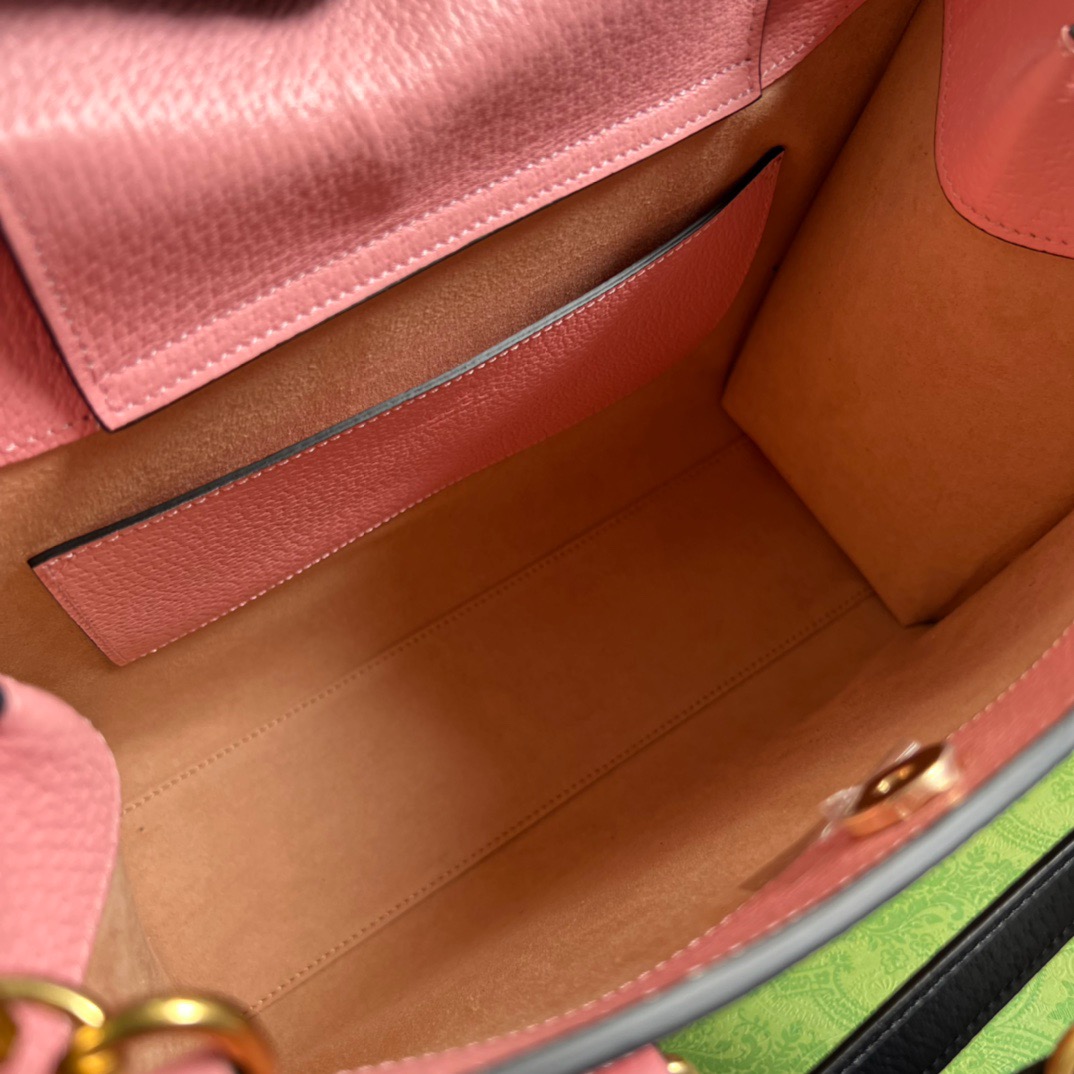 Gvc*1 Diana Medium Tote Bag Pink For Women, Women’s Bags 11in/27cm GG