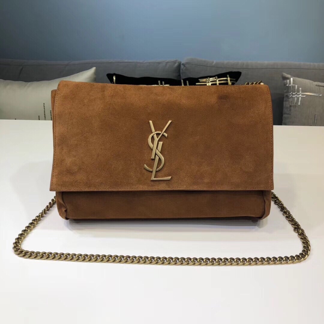 Sa1nt Lau*nt Kate Medium Reversible Chain Bag Brown For Women 28.5in/11.2cm Y51 5538041S78W7761