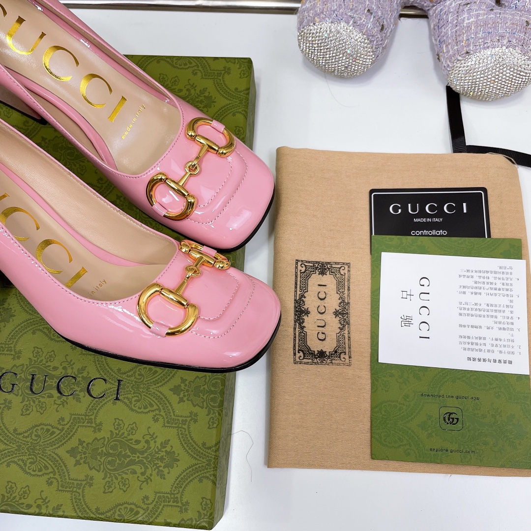 Gvc*1 Women’s Mid-Heel Ballet Flat With Horsebit Light Pink For Women GG