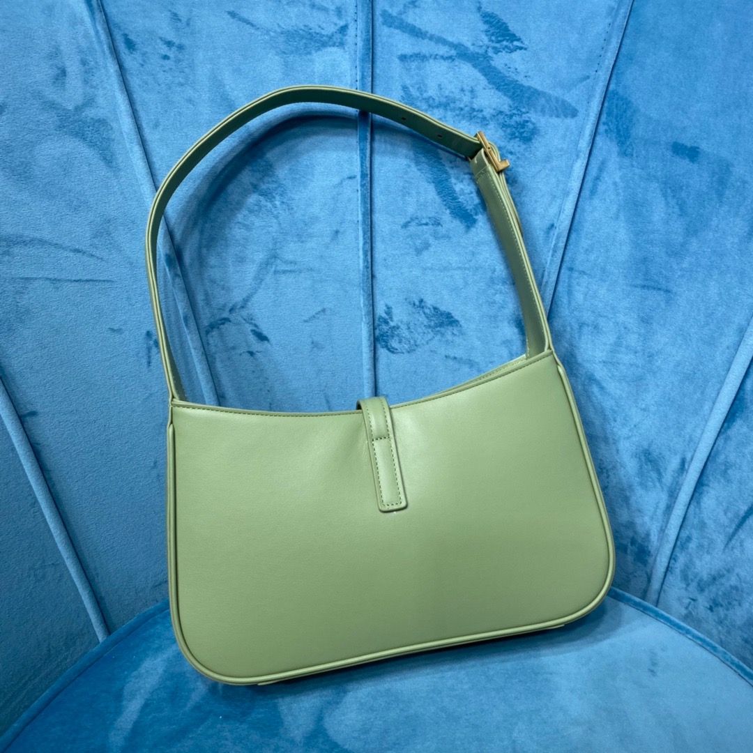 Sa1nt Lau*nt Le 5 À 7 Hobo Bag In Smooth Light Green For Women 9in/23cm Y51 6572282R20W3316