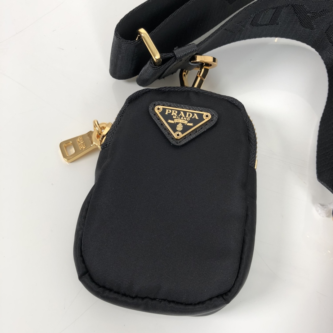 Pra*a Re-Edition 2005 Re-Nylon Bag Black For Women, Women’s Bags 8.6in/22cm 1BH204_R064_F0632_V_V9L