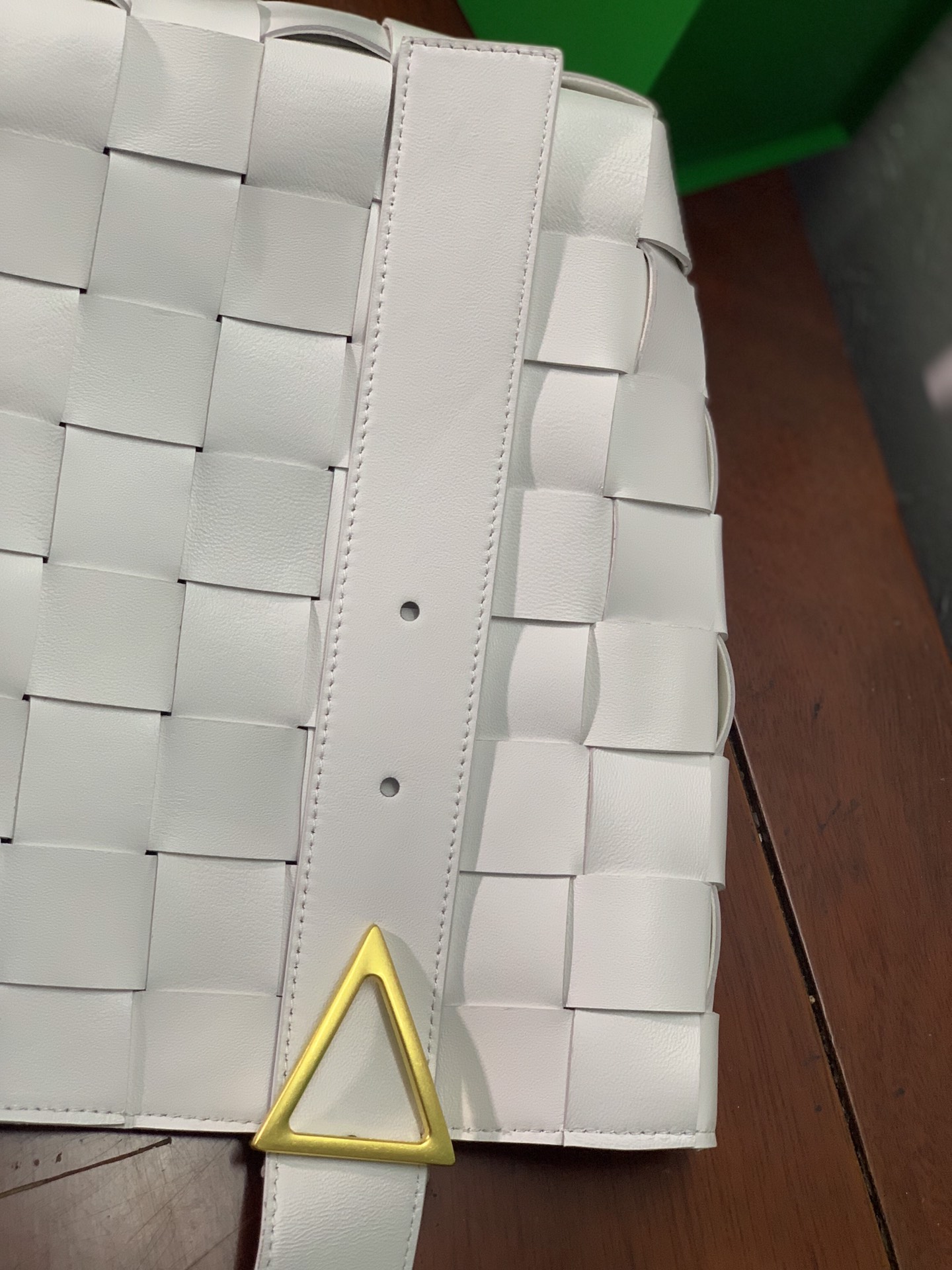 B0tt*ga Ven*ta Shoulder Bag Nappa White, For Women, Women’s Bags 12.9in/33cm