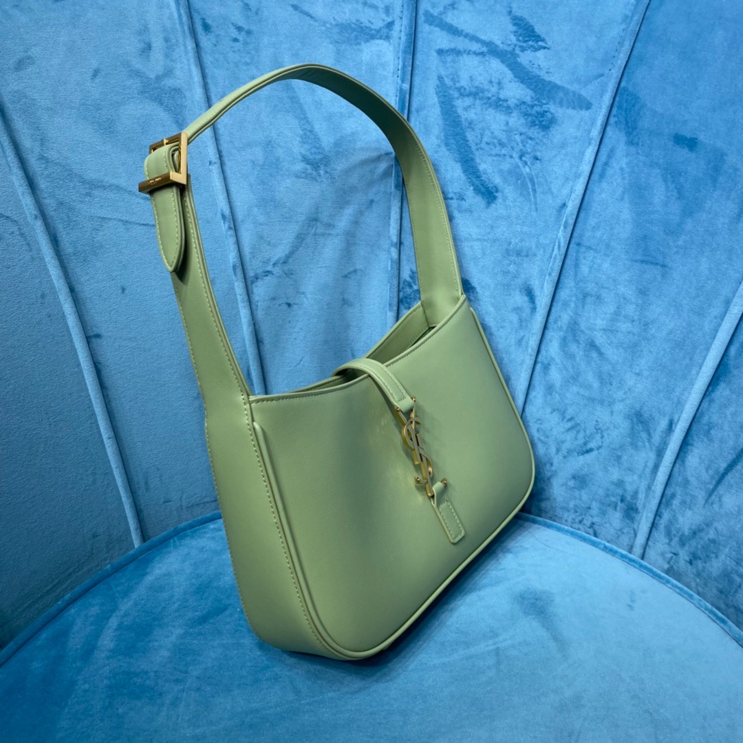 Sa1nt Lau*nt Le 5 À 7 Hobo Bag In Smooth Light Green For Women 9in/23cm Y51 6572282R20W3316