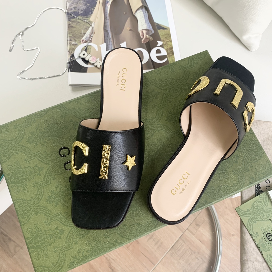 Gvc*1 Women’s ‘Gvc*1’ Slide Black For Women GG