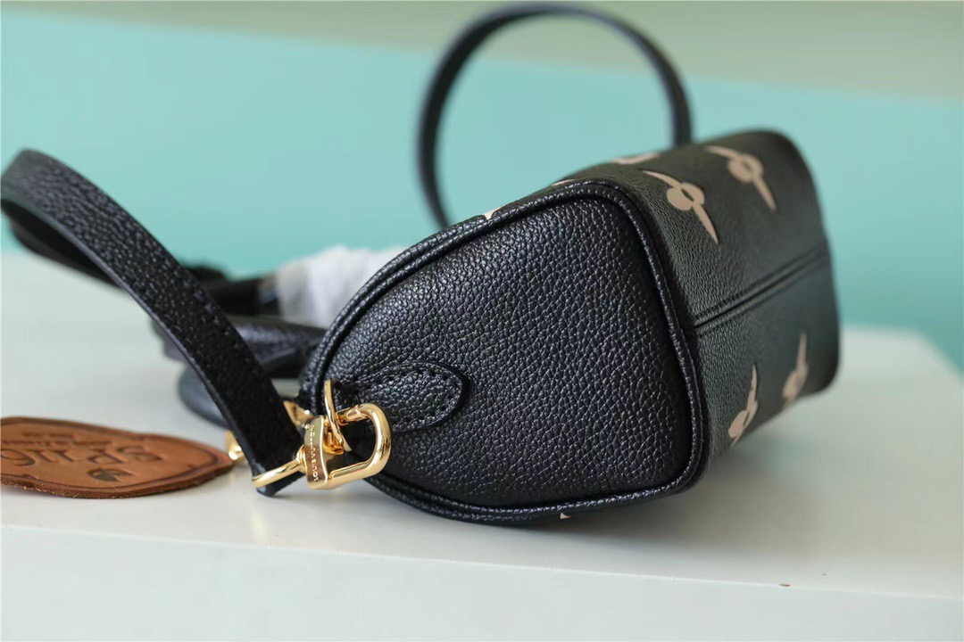L0vis Vvtt0n Nano Speedy Monogram Empreinte Arizona Beige/ Creme Beige For Women, Women’s Bags, Shoulder And Crossbody Bags 6.3in/16cm LV