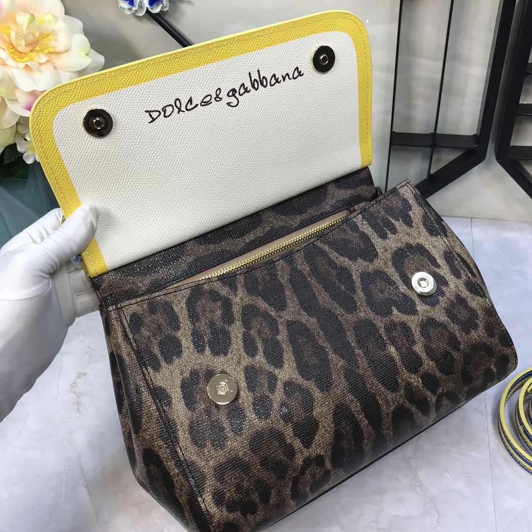 Dolce & Gabbana Medium Sicily Handbag Unique Print Motifs Muticolour For Women 10.2in/26cm DG