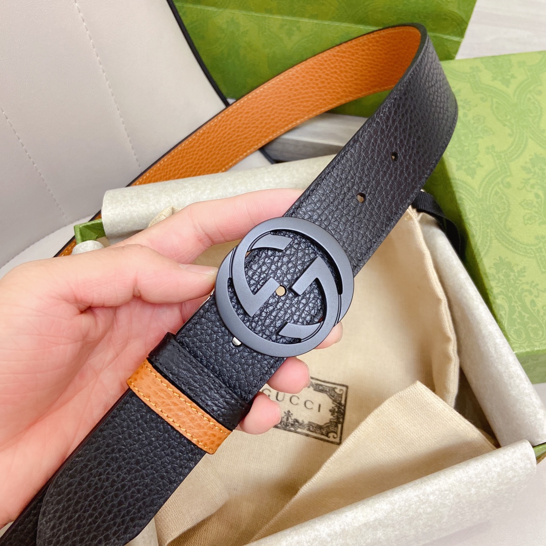 Gvc*1 GG Marmont Reversible Belt Black