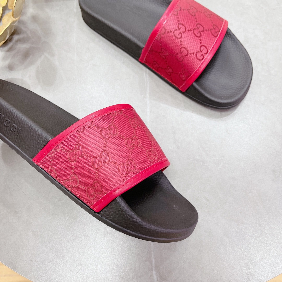 Gvc*1 Women’s GG Slide Sandal Red For Women 407345
