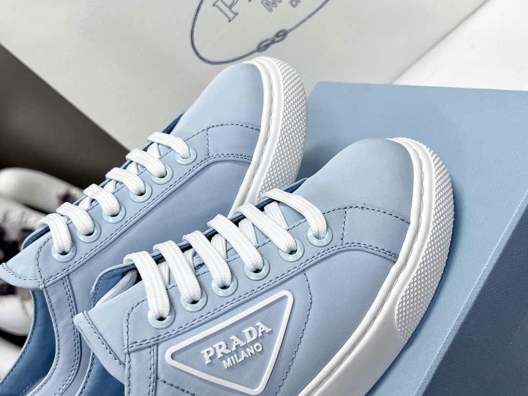 Pra*a Macro Re-Nylon And Brushed Sneakers Blue For Women 1.2in/30mm PRD