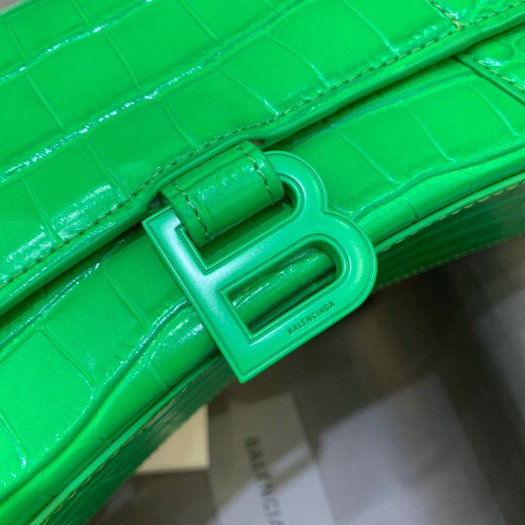 Ba1en*iaga Hourglass Small Handbag In Bright Green, For Women, Women’s Bags 9in/23cm