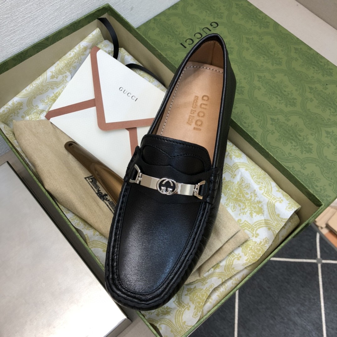 Gvc*1 Men’s Loafer With Interlocking G Horsebit Black For Men ‎655519 1XO00 1000
