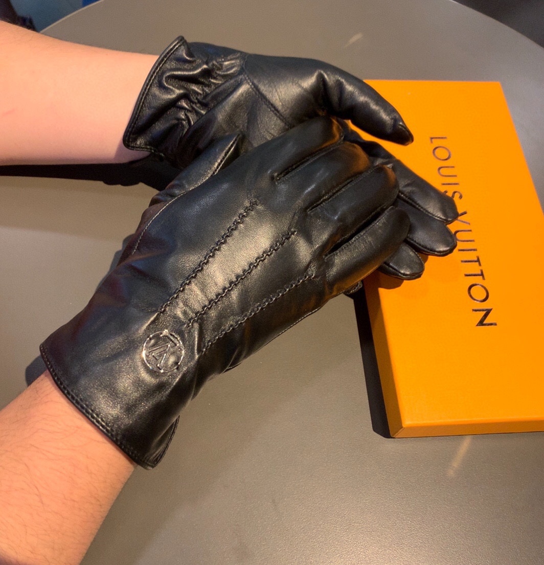 L0vis Vvtt0n Gloves In Black