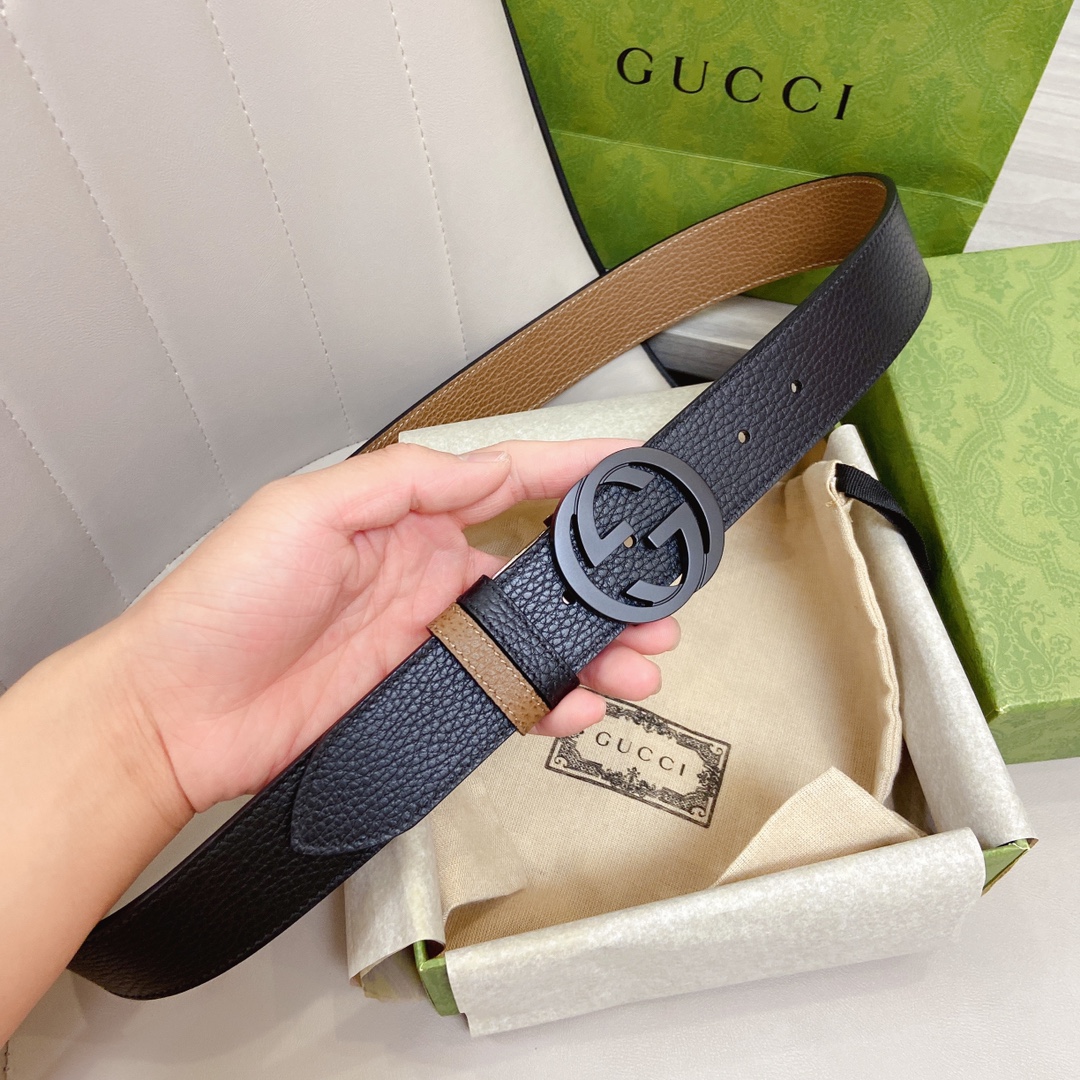 Gvc*1 GG Marmont Reversible Belt Black
