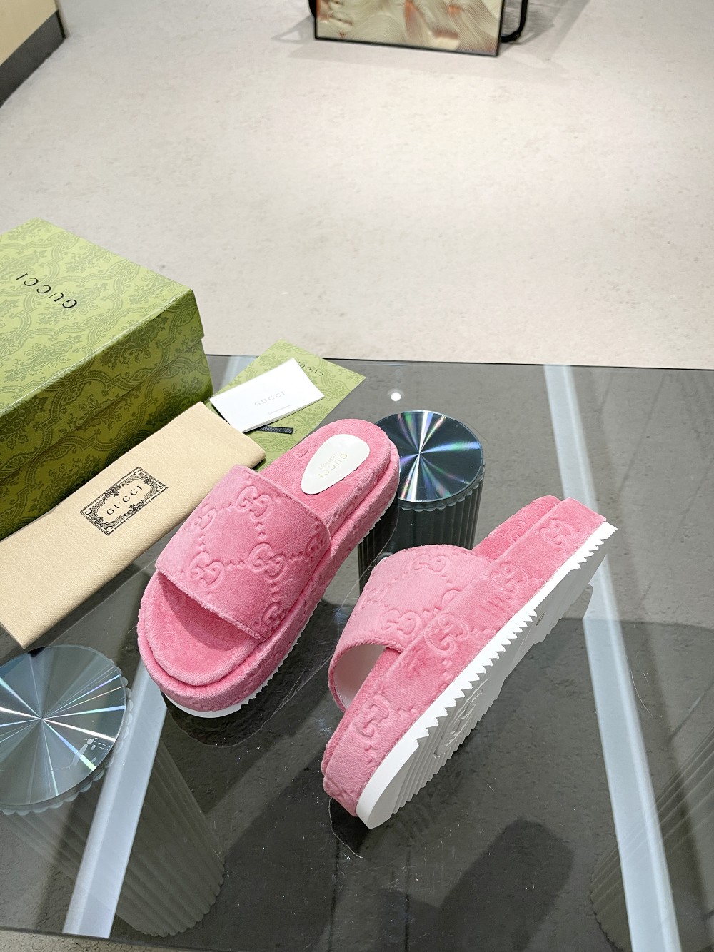 Gvc*1 Women’s GG Platform Sandal Pink For Women GG