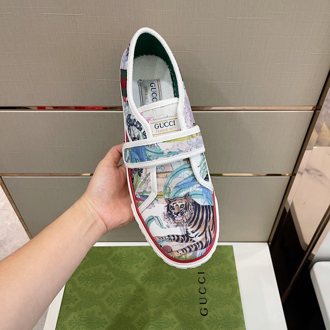 Gvc*1 Women’s Tennis 1977 Sneaker With Tiger White Blue For Women 676092