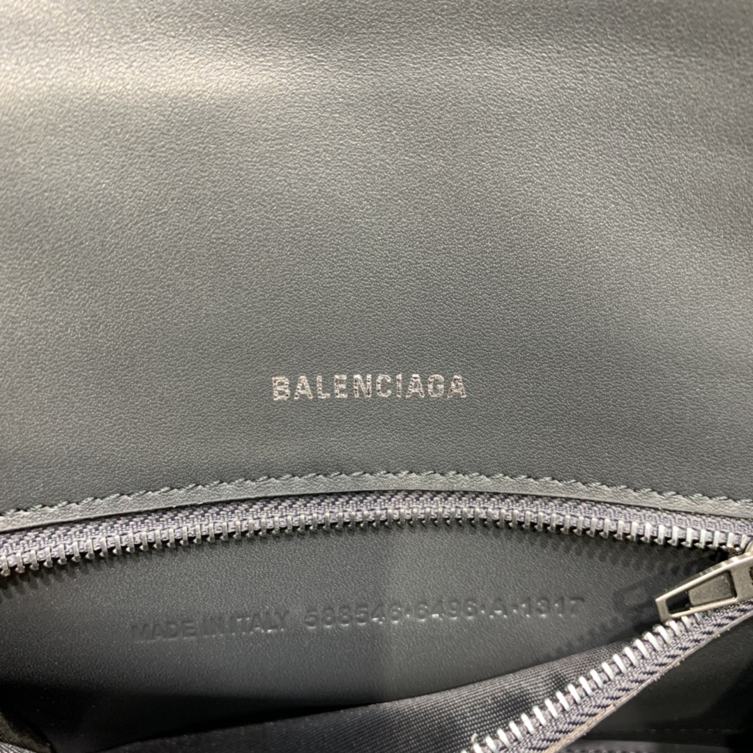 Ba1en*iaga Hourglass Small Handbag In Dark Grey, For Women, Women’s Bags 9in/23cm 5935461LR6Y1309
