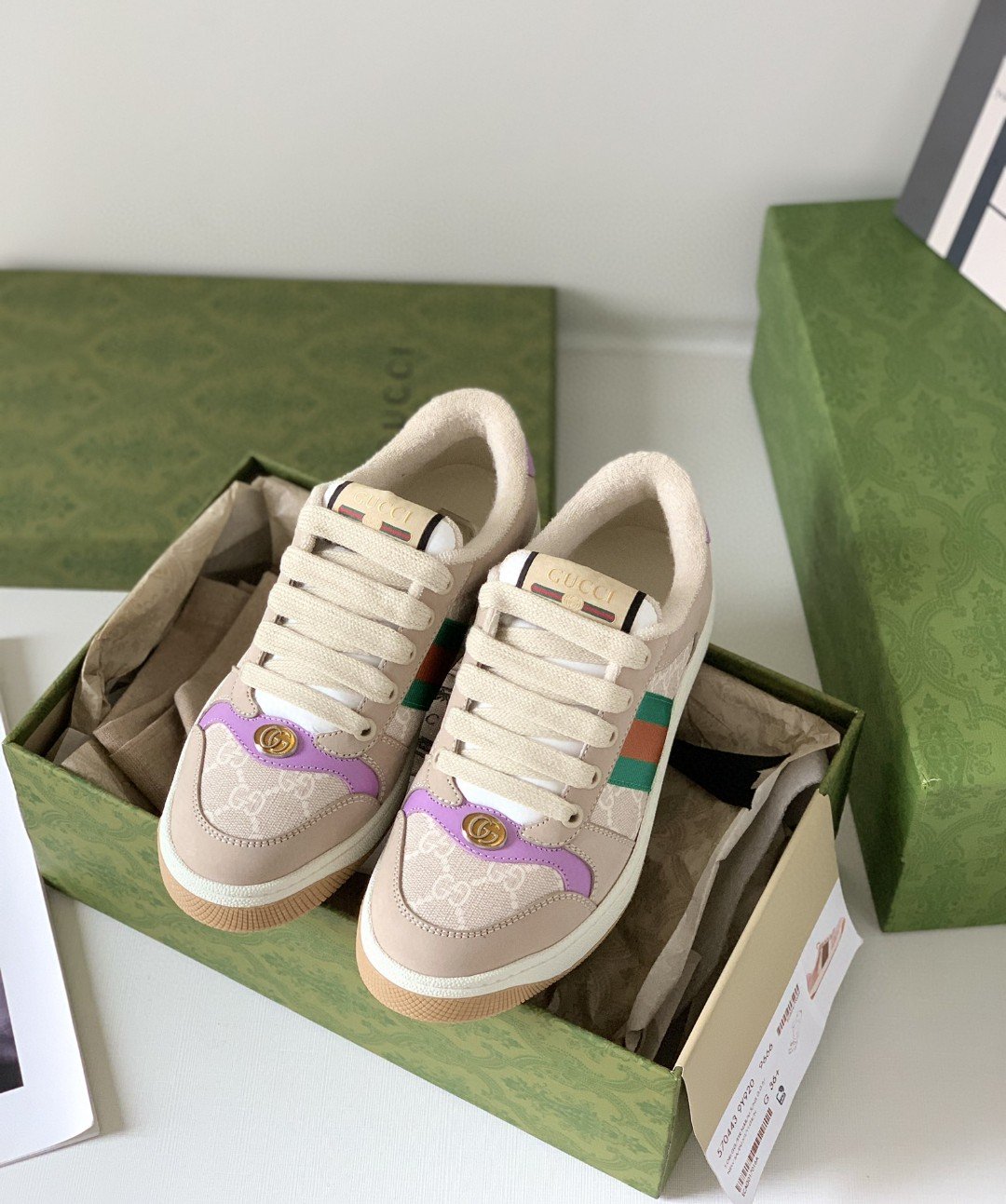 Gvc*1 Women’s Screener Sneaker Beige For Women 546551-HVKI0-9765