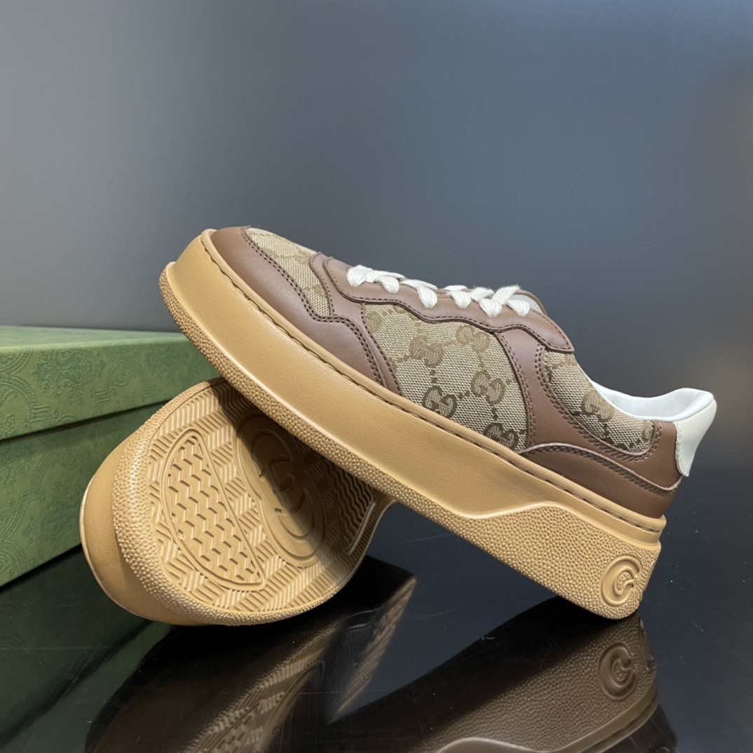 Gvc*1 Men’s GG Sneaker Brown And Beige For Men 676092 UPG20 2866