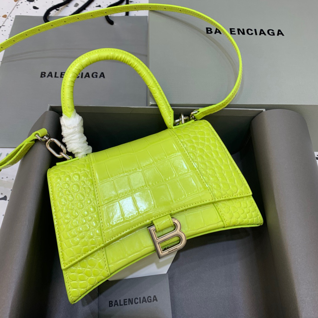 Ba1en*iaga Hourglass Small Handbag In Light Green, For Women, Women’s Bags 9in/23cm