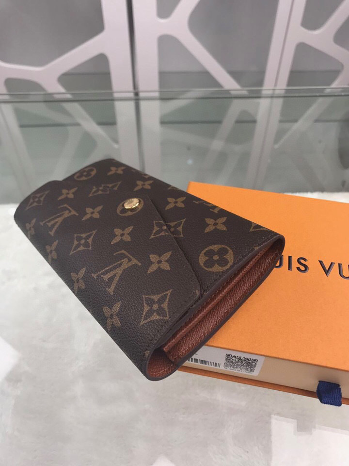 L0vis Vvtt0n Sarah Wallet Monogram Canvas For Women, Women’s Wallets 7.5in/19cm LV M60531