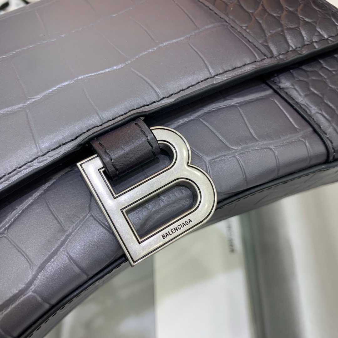 Ba1en*iaga Hourglass Small Handbag In Dark Grey, For Women, Women’s Bags 9in/23cm 5935462107U1309