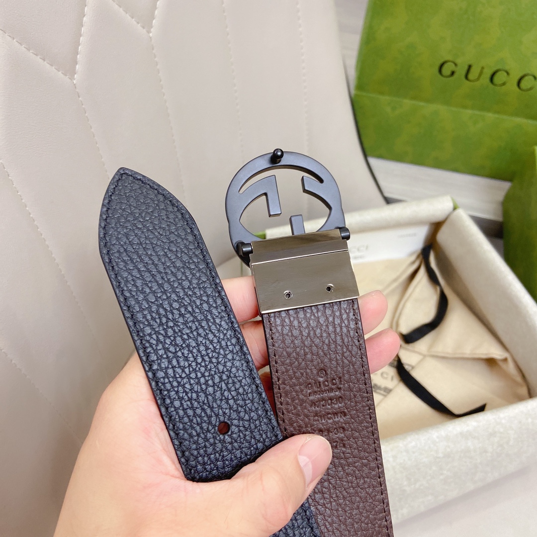 Gvc*1 GG Marmont Reversible Belt Black, Women Belt
