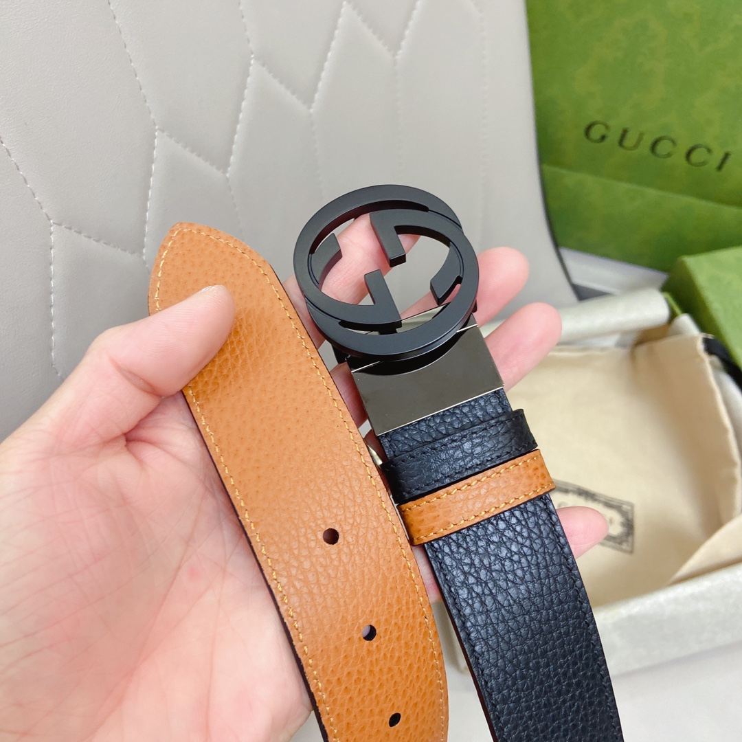 Gvc*1 GG Marmont Reversible Belt Black