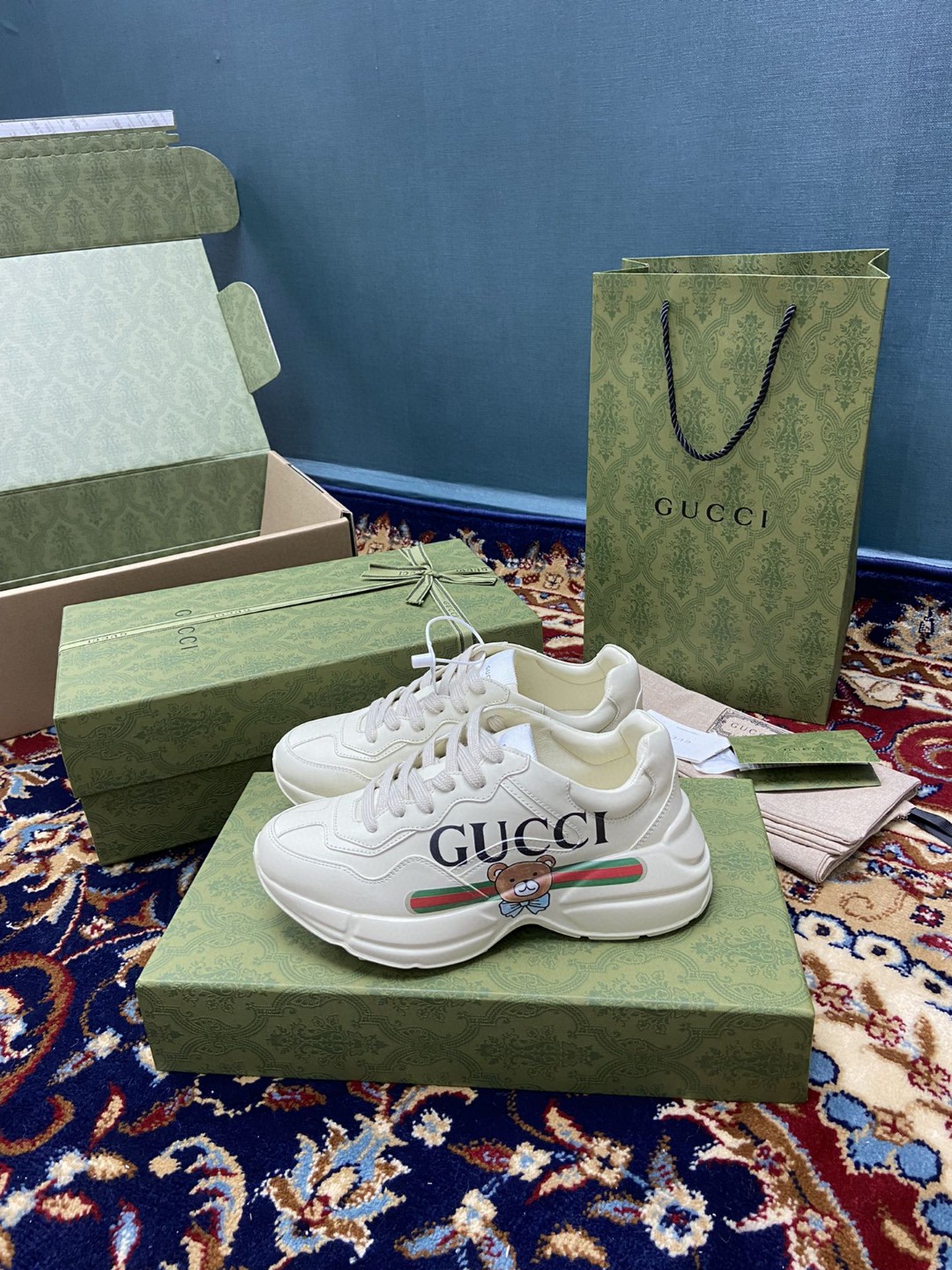 Gvc*1 KAI x Gvc*1 Rhyton Sneaker White Ivory For Men 660020-DRW00-9522