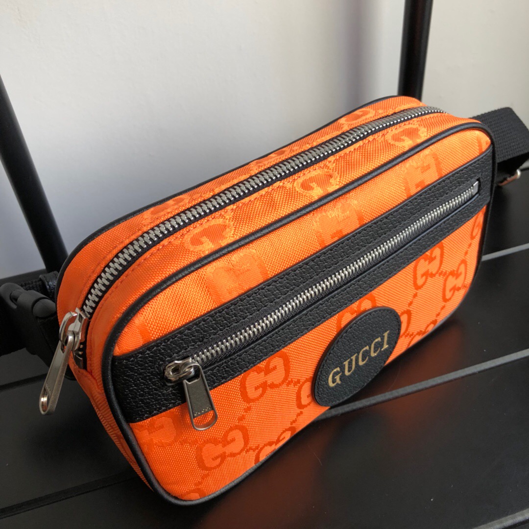Gvc*1 Gvc*1 Off The Grid Belt Bag Orange GG ECONYL® For Men  9.5in/24cm GG