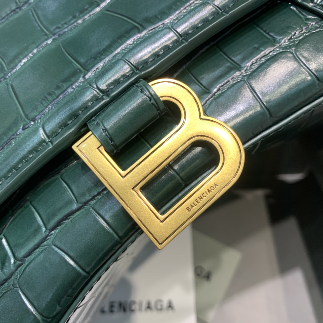 Ba1en*iaga Hourglass Small Handbag In Dark Green, For Women, Women’s Bags 9in/23cm