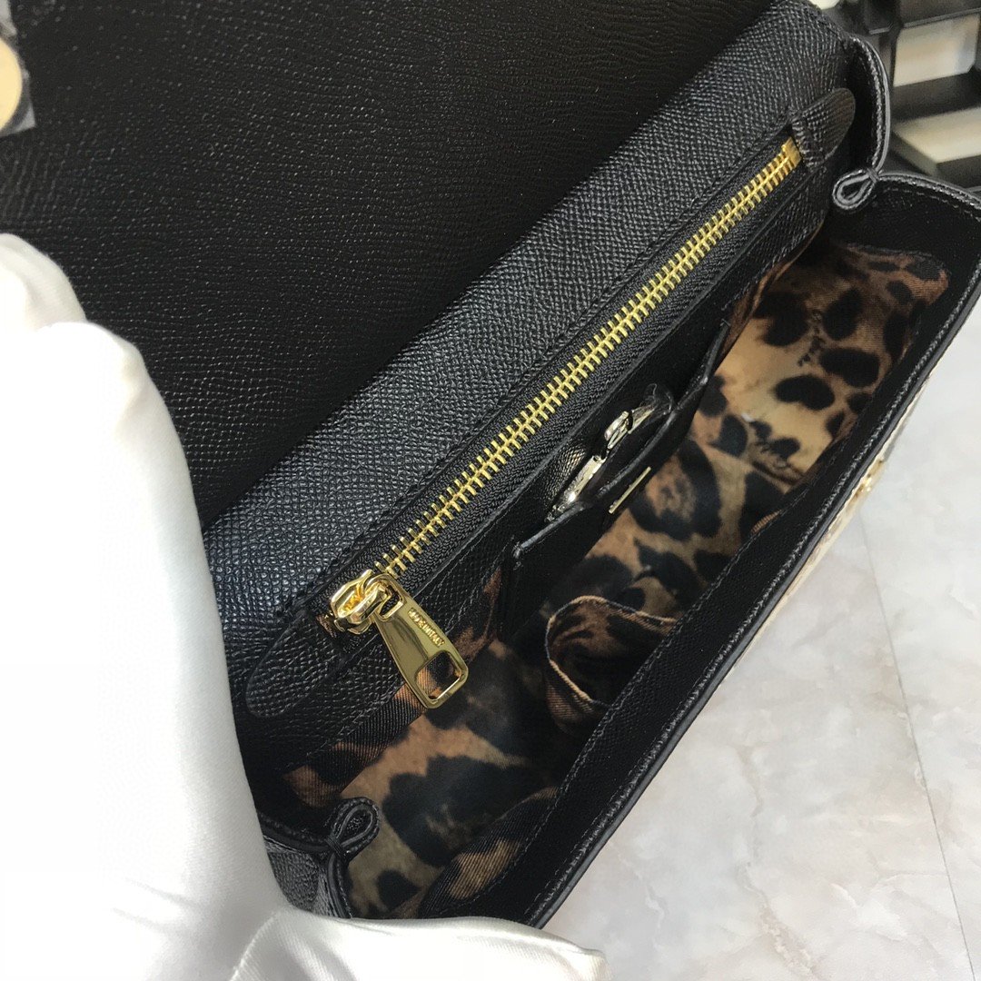Dolce & Gabbana 90s Sicily Bag With Logo Print Multicolor For Women 10.2in/26cm DG