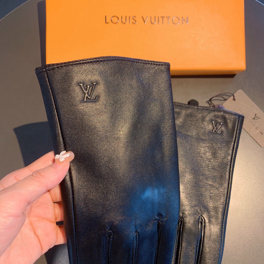 L0vis Vvtt0n Gloves In Black