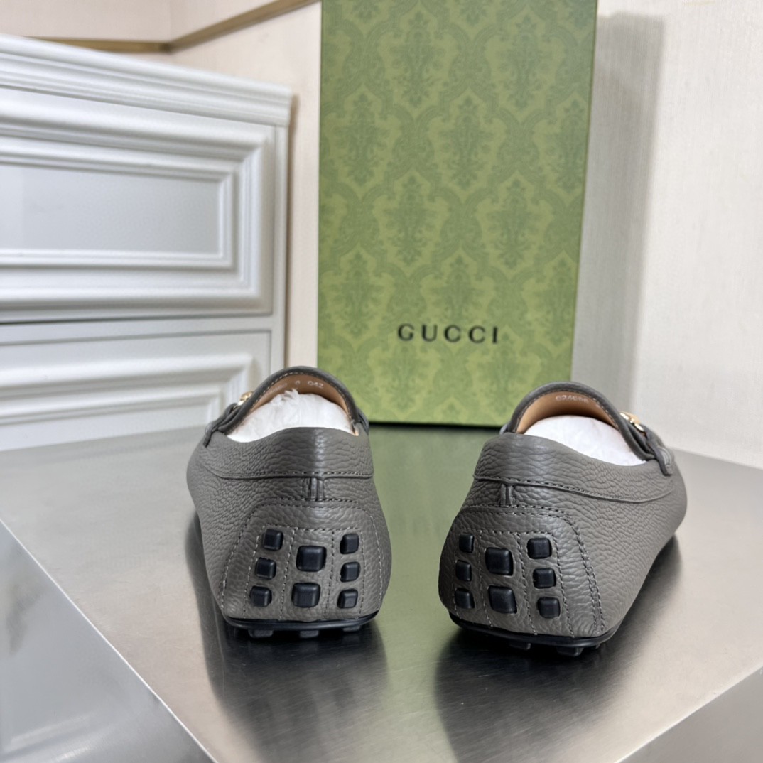 Gvc*1 Men’s Loafers With Web Details Dark Gray For Men 6246981