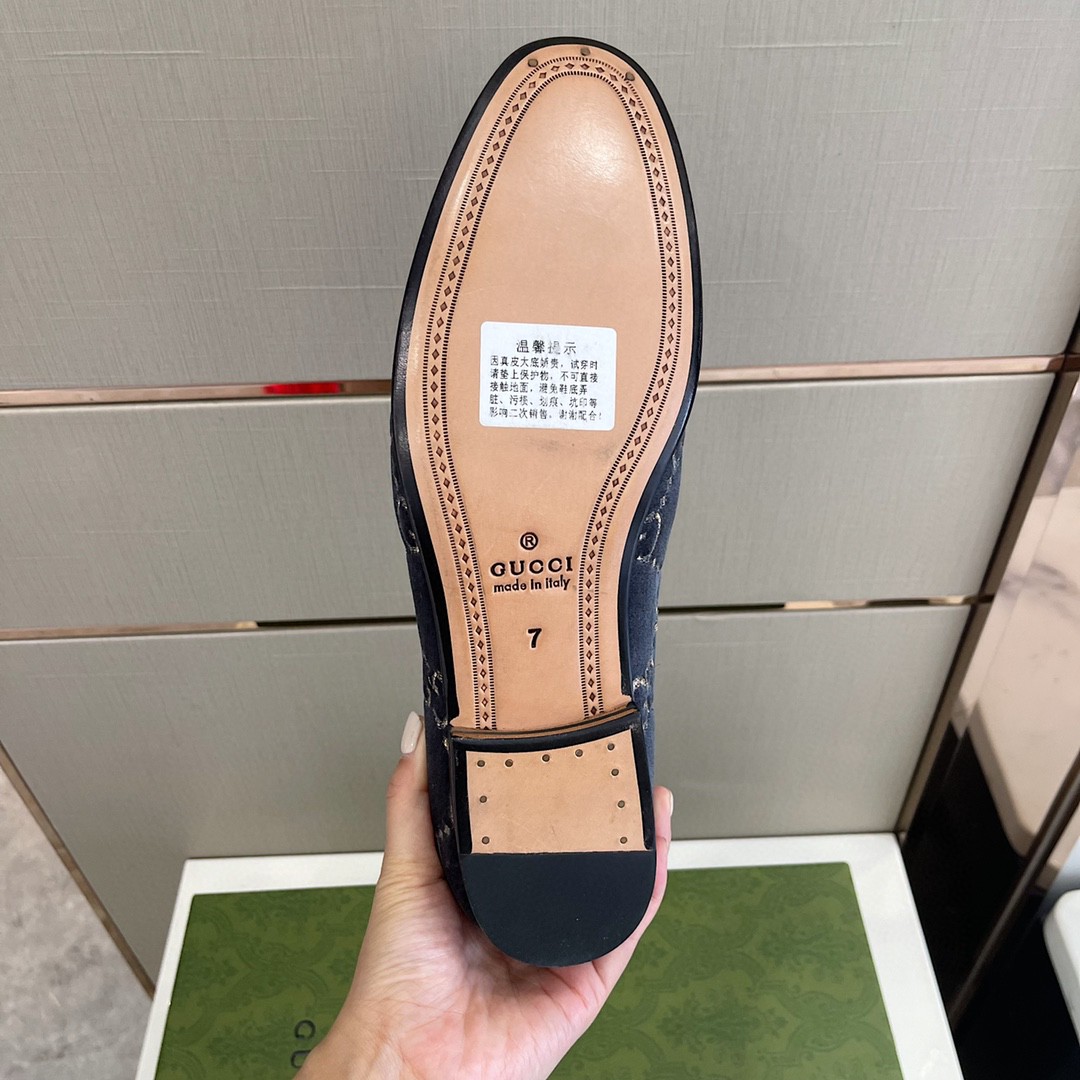 Gvc*1 Men’s Jordan GG Velvet Loafer Blue For Men 430088-9TI90-4286